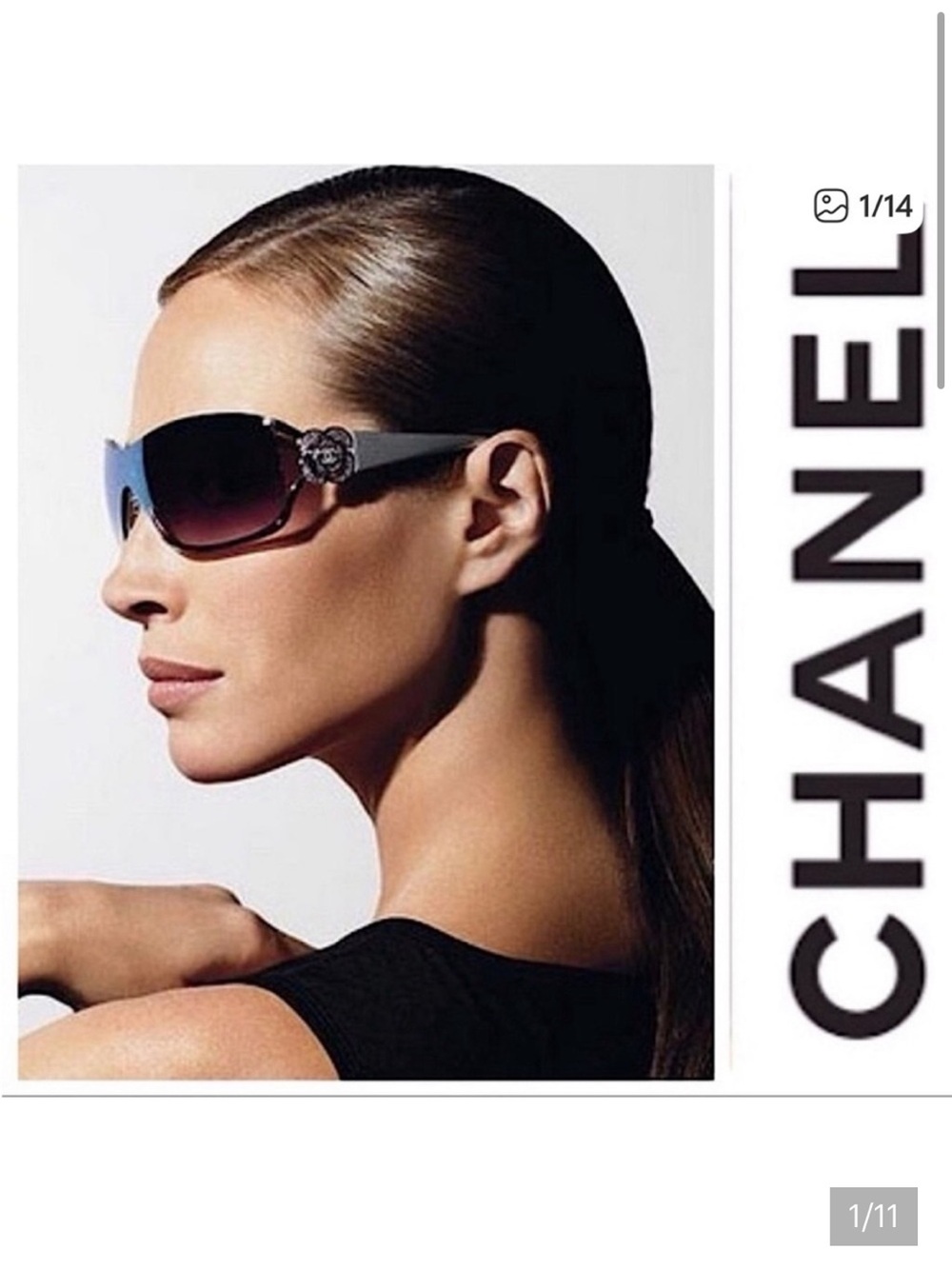CHANEL Camellia with Swarovski crystal emblem - Brown Gradient lens